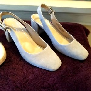 Vionic Nareen suede sling back shoes